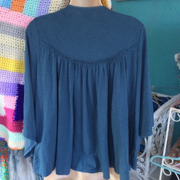 ANTHROPOLOGIE DELETTA BEADED FLOWY TOP XS - Picture 5 of 9